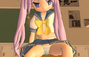 Kagami farting on tiny Misao