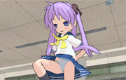 MMD giantess Kagami crushing tiny man