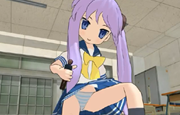 MMD giantess Kagami eating little man